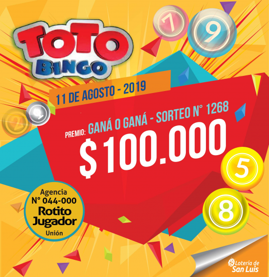 Premio del Toto Bingo en San Luis