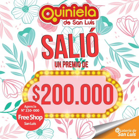 ¡Gran premio de Quiniela en San Luis!