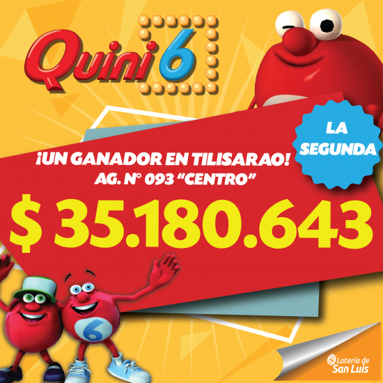 ¡Importante premio de Quini 6 en San Luis!