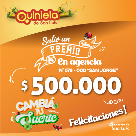 ¡Salió un premio de Quiniela en Potrero de los Funes!