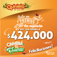¡Salió un premio de Quiniela en La Punta!